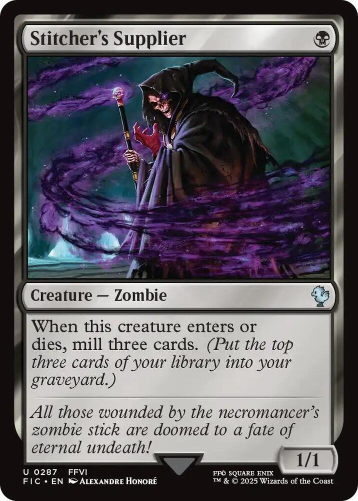 Stitcher's Supplier (Surge Foil) 287 card from Commander: FINAL FANTASY