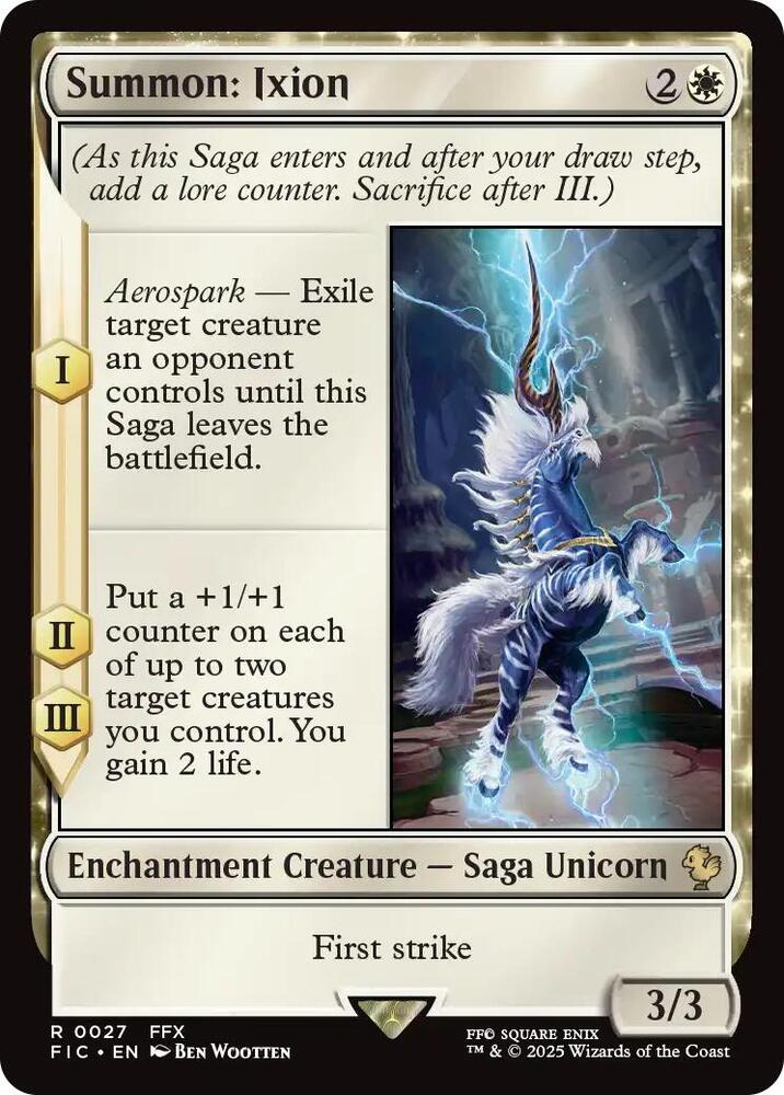 Summon: Ixion (Surge Foil) 27 card from Commander: FINAL FANTASY