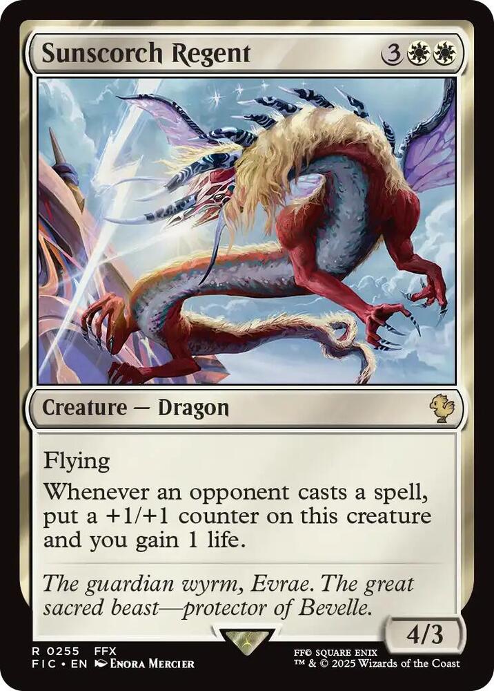 Sunscorch Regent (Surge Foil) 255 card from Commander: FINAL FANTASY