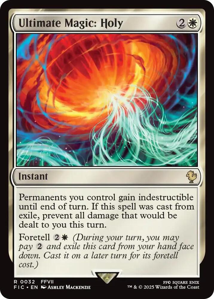Ultimate Magic: Holy (Surge Foil) 32 card from Commander: FINAL FANTASY
