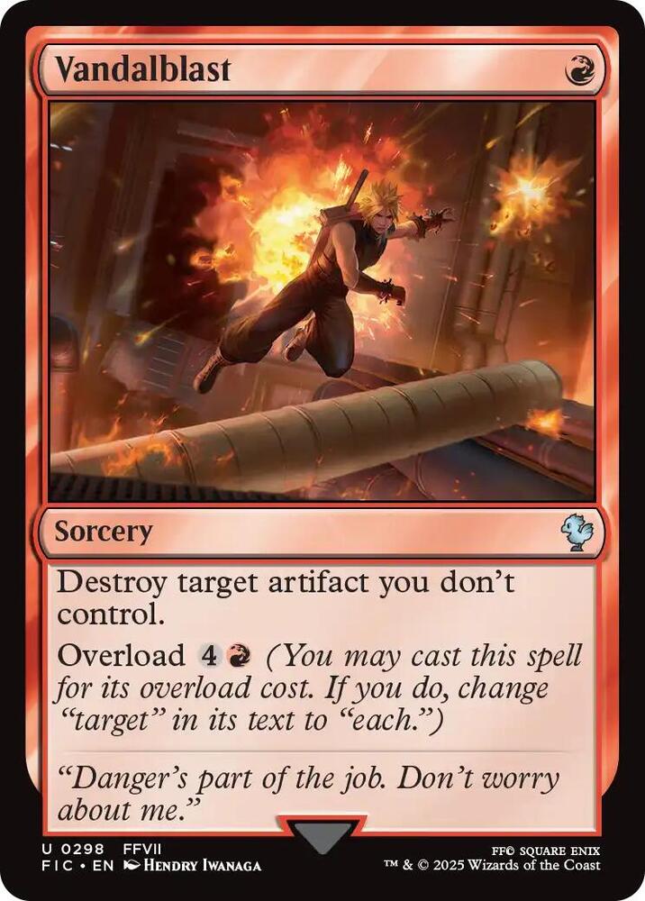 Vandalblast (Surge Foil) 298 card from Commander: FINAL FANTASY