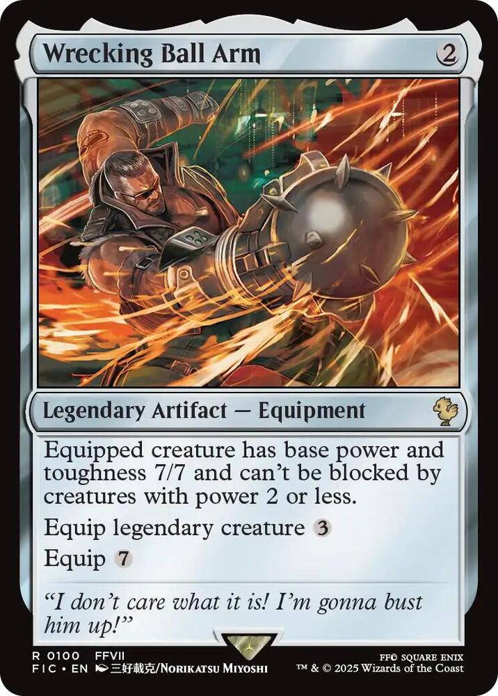 Wrecking Ball Arm (Surge Foil) 100 card from Commander: FINAL FANTASY