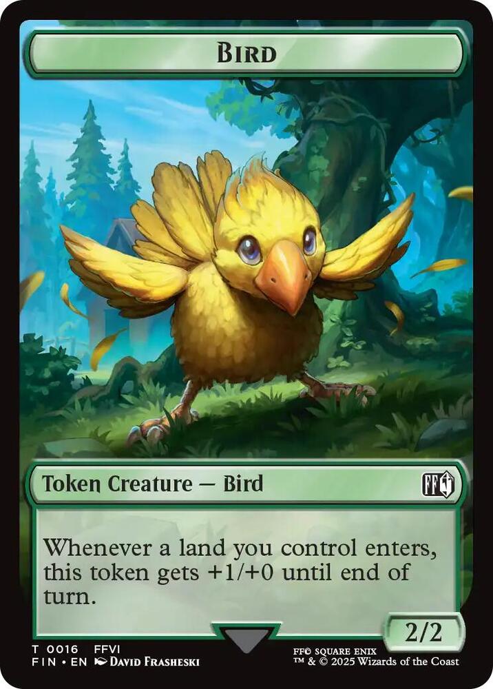 Bird (0016) // Wizard Double-Sided Token 16 // 14 card from FINAL FANTASY