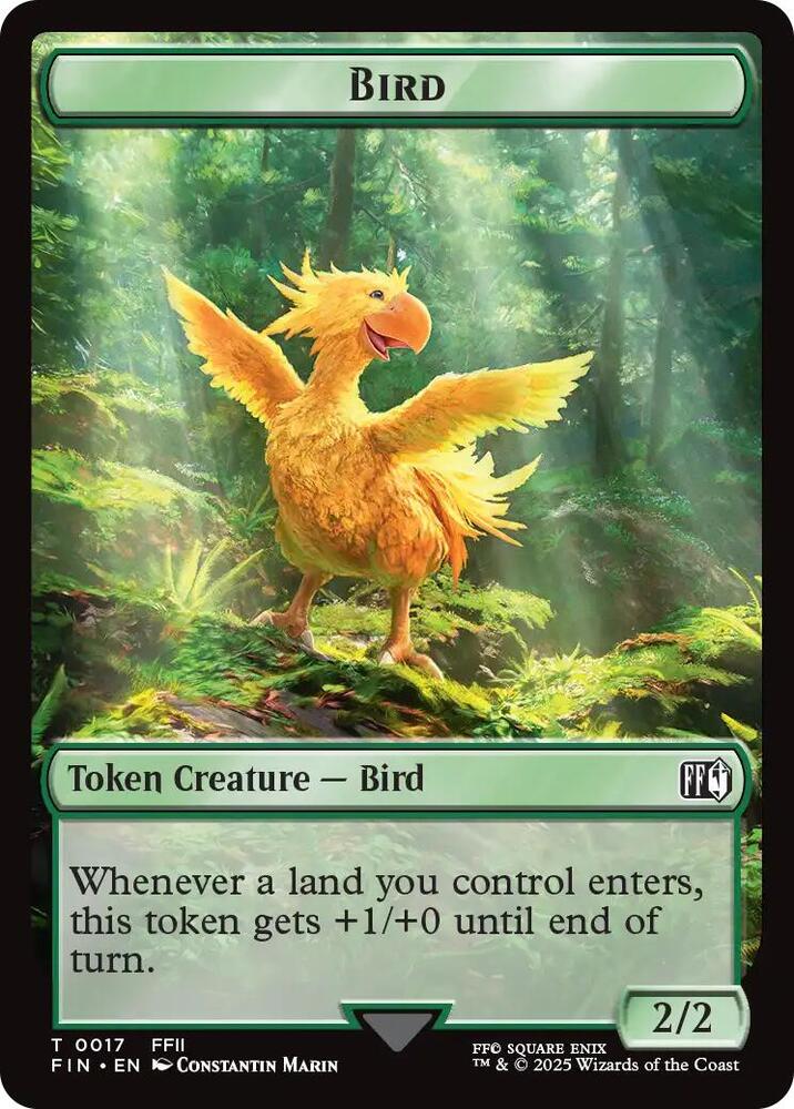 Bird (0017) // Wizard Double-Sided Token 17 // 15 card from FINAL FANTASY