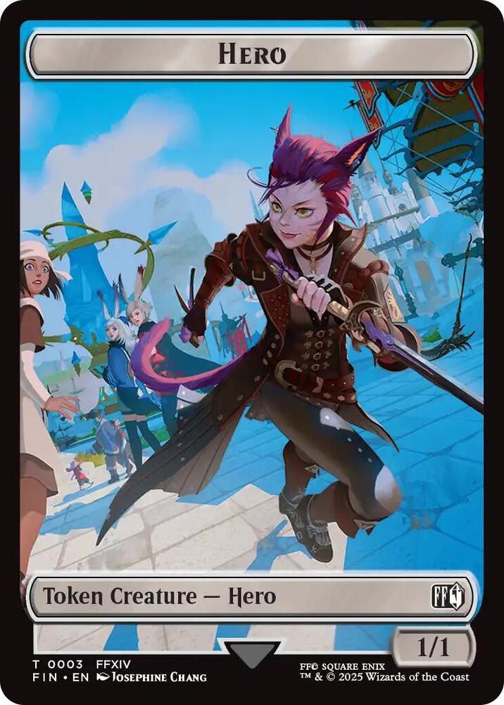 Hero (0003) // Wizard Double-Sided Token 3 // 14 card from FINAL FANTASY