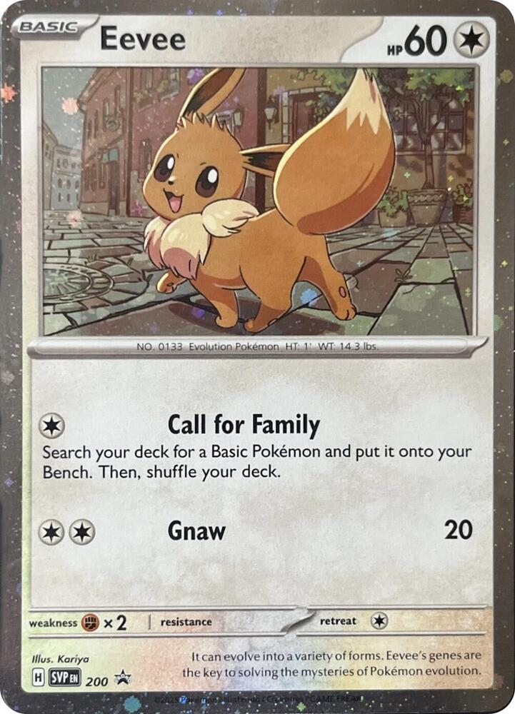 Eevee - 200 (Cosmos Holo) SVP 200 card from SV: Scarlet & Violet Promo Cards