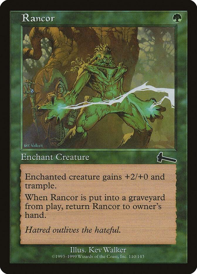 Rancor 110 card from Urza's Legacy