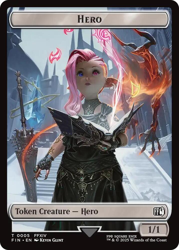 Hero (0005) // Wizard Double-Sided Token 5 // 15 card from FINAL FANTASY