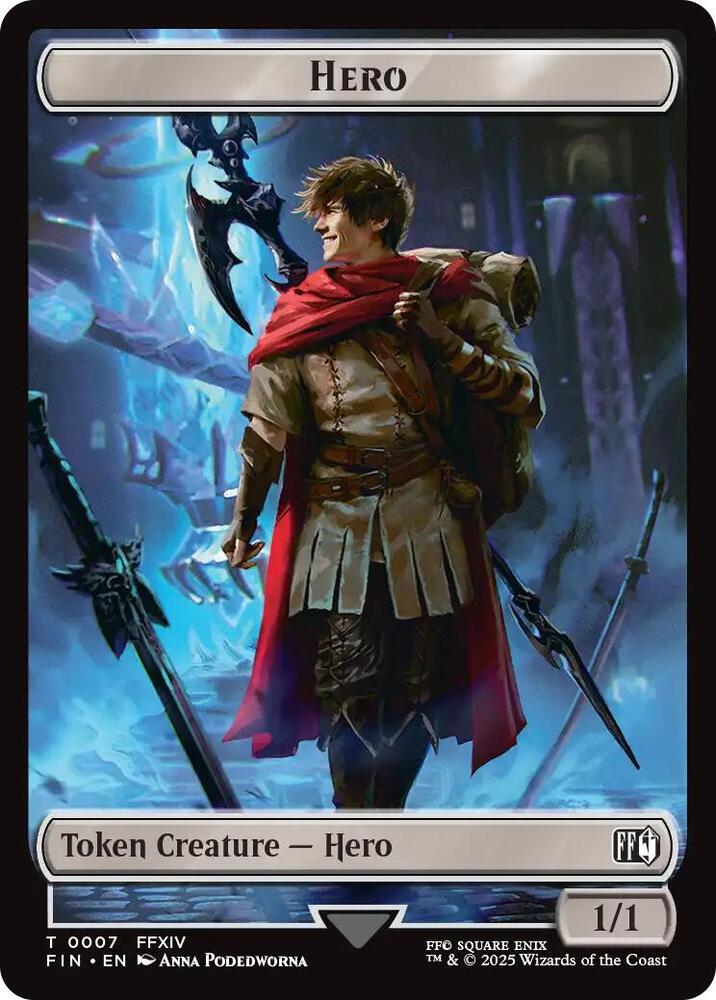 Hero (0007) // Bird Double-Sided Token 7 // 16 card from FINAL FANTASY