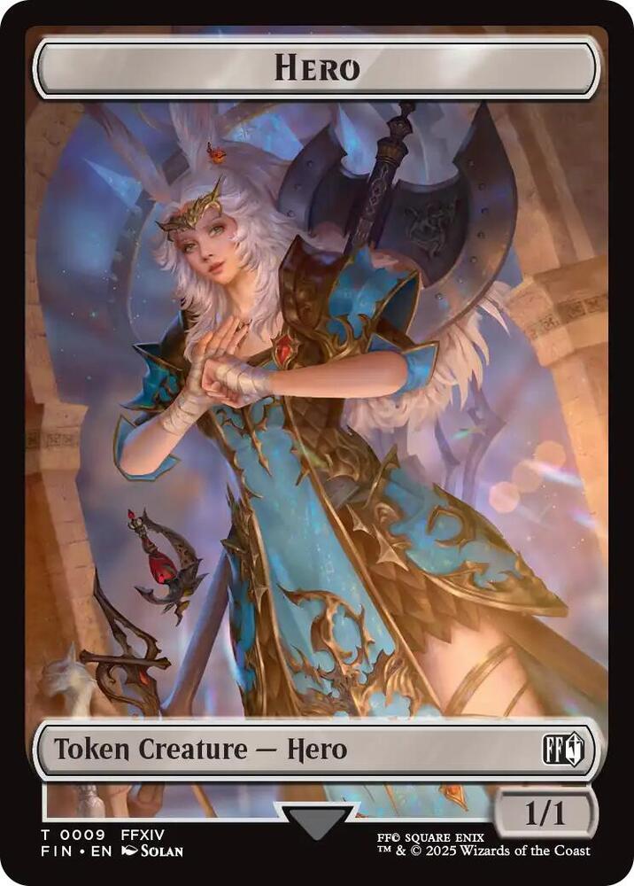 Hero (0009) // Bird Double-Sided Token 9 // 17 card from FINAL FANTASY
