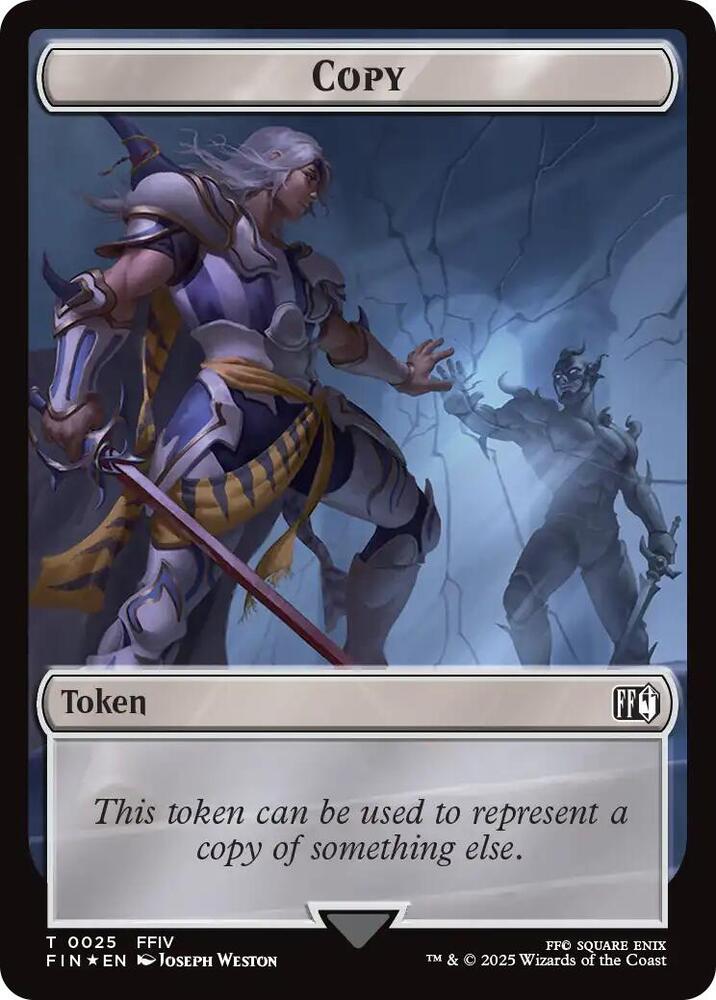 Copy (0025) // Moogle Double-Sided Token (Surge Foil) 25 // 34 card from FINAL FANTASY