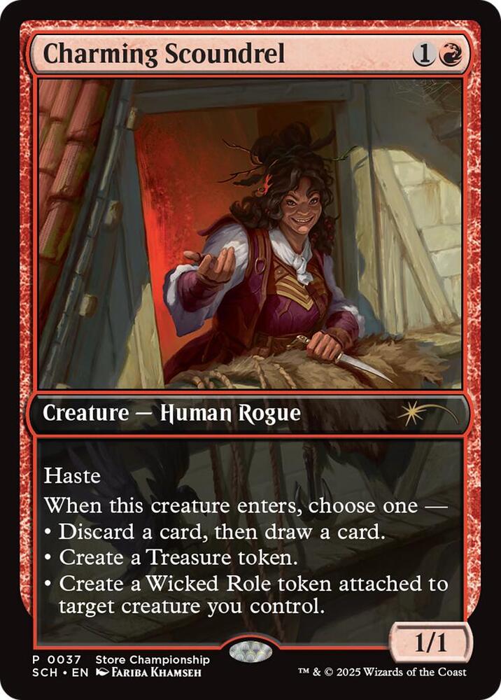 Charming Scoundrel 37 card from Game Day & Store Championship Promos