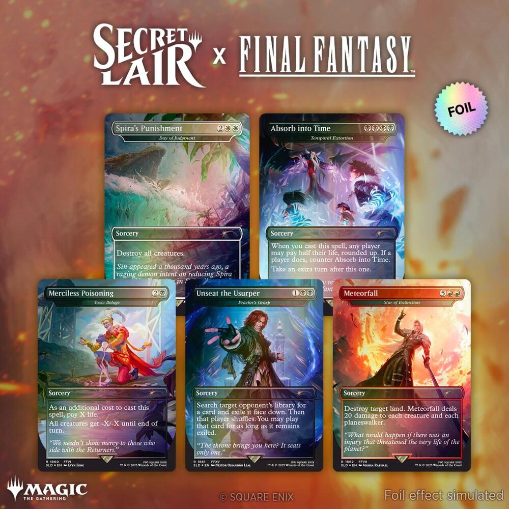 Secret Lair x FINAL FANTASY: Game Over - Rainbow Foil Edition card from Secret Lair Drop Series