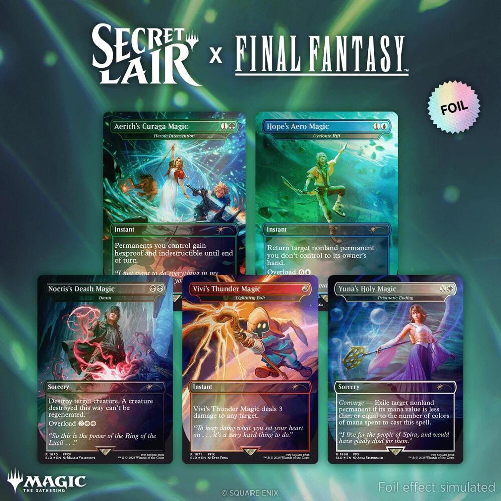 Secret Lair x FINAL FANTASY: Grimoire - Rainbow Foil Edition card from Secret Lair Drop Series