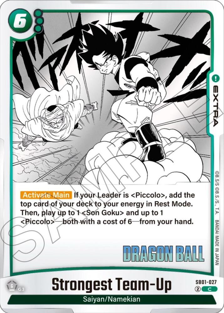 Strongest Team-Up SB01-027 card from Manga Booster 01