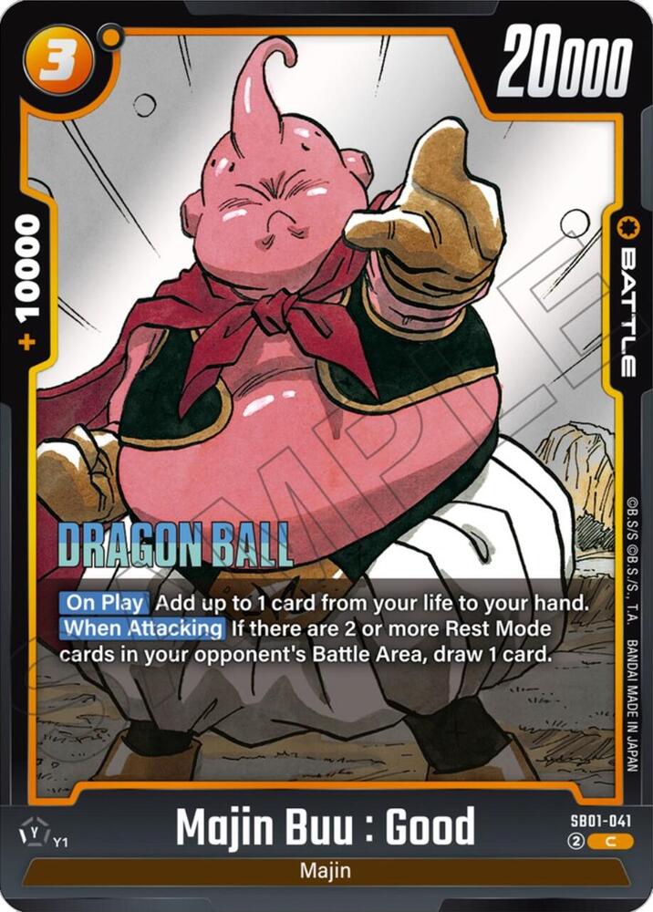 Majin Buu : Good SB01-041 card from Manga Booster 01