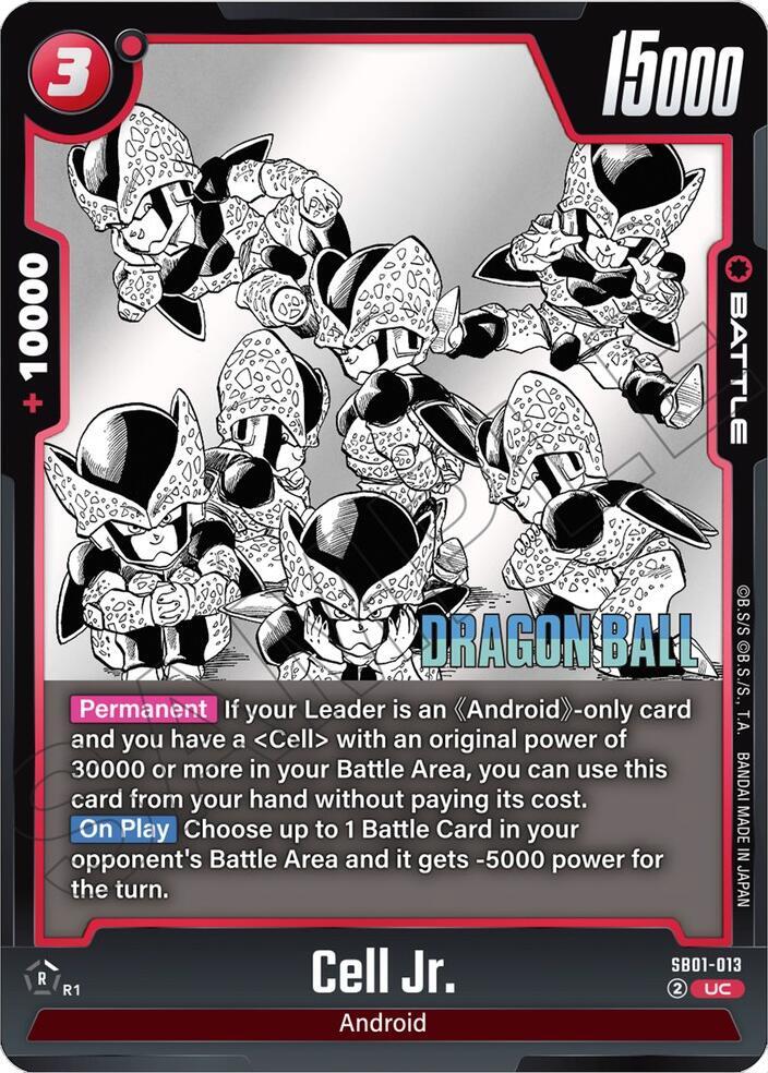 Cell Jr. SB01-013 card from Manga Booster 01