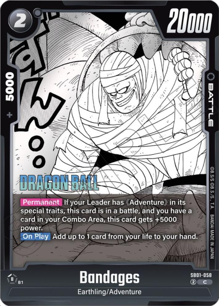 Bandages SB01-058 card from Manga Booster 01