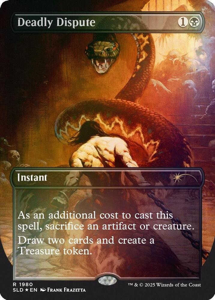 Deadly Dispute (Rainbow Foil) 1980 card from Secret Lair Drop Series