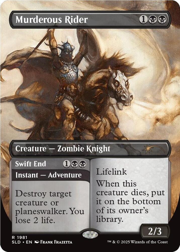 Murderous Rider 1981 card from Secret Lair Drop Series