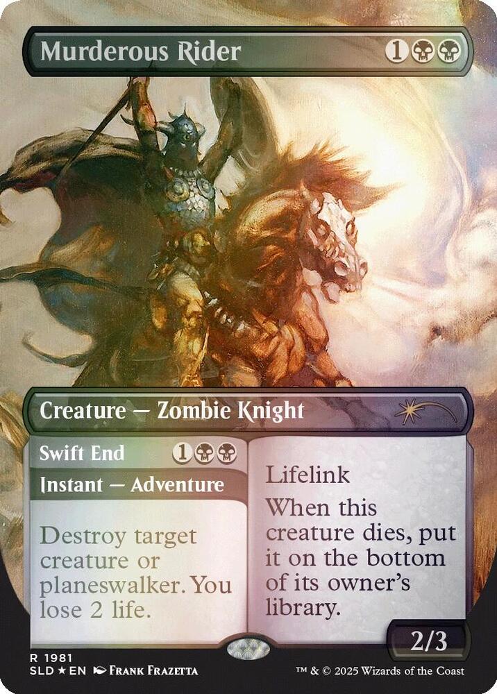 Murderous Rider (Rainbow Foil) 1981 card from Secret Lair Drop Series