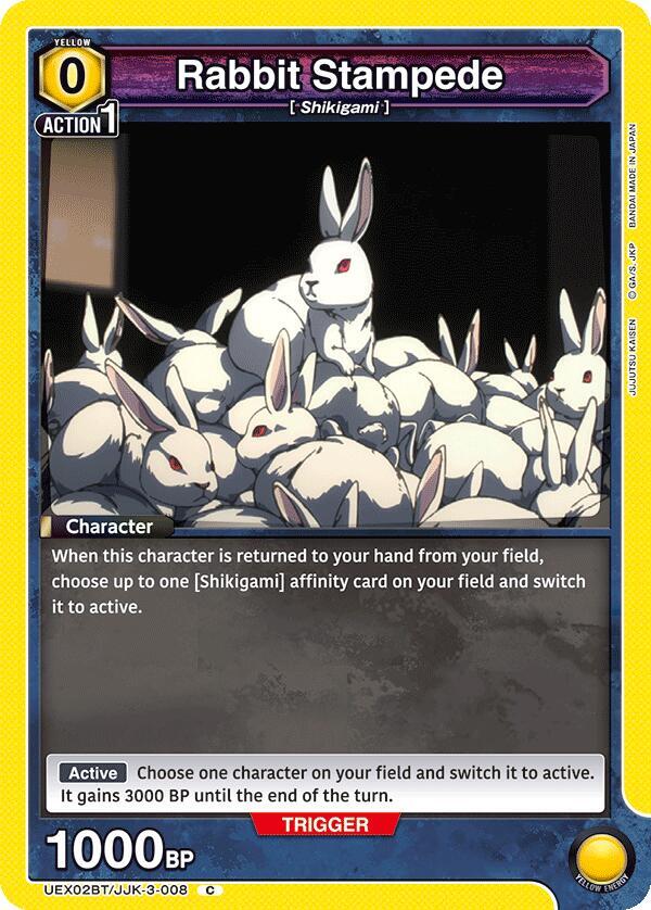 Rabbit Stampede UEX02BT/JJK-3-008 card from UEX02BT: Jujutsu Kaisen Vol.2