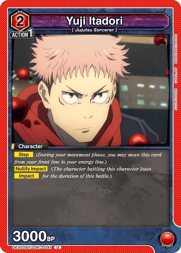 Yuji Itadori UEX02BT/JJK-3-041 card from UEX02BT: Jujutsu Kaisen Vol.2