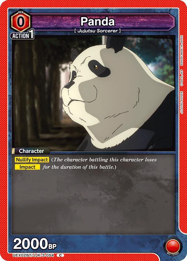 Panda UEX02BT/JJK-3-054 card from UEX02BT: Jujutsu Kaisen Vol.2