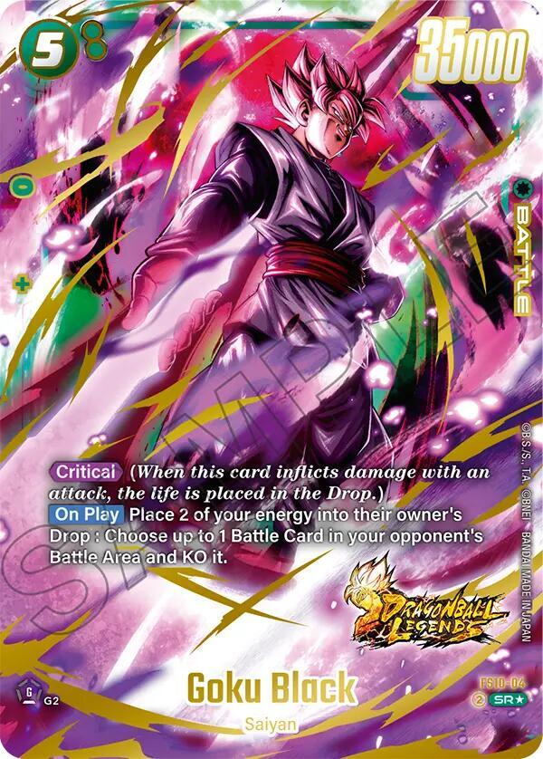 Goku Black (Bonus Pack Alternate Art) FS10-04 card from Starter Deck 10: Giblet