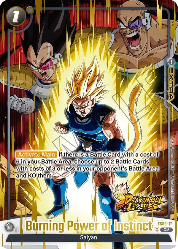 Burning Power of Instinct (Bonus Pack Alternate Art) FS09-17 card from Starter Deck 9: Shallot