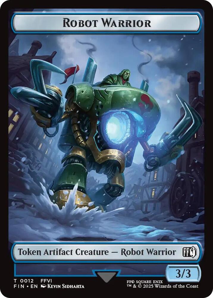 Robot Warrior // Copy Double-Sided Token 12 // 1 card from FINAL FANTASY
