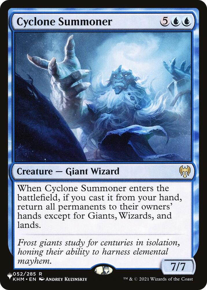 Cyclone Summoner 052/285 card from The List Reprints