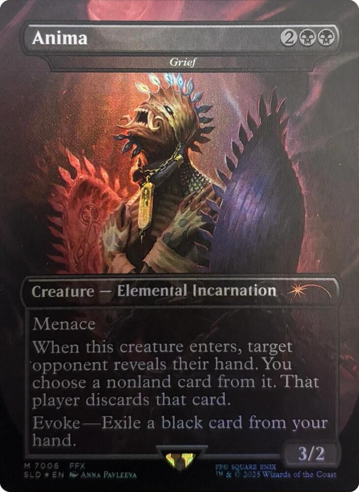 Anima - Grief (Rainbow Foil) 7006 card from Secret Lair Drop Series