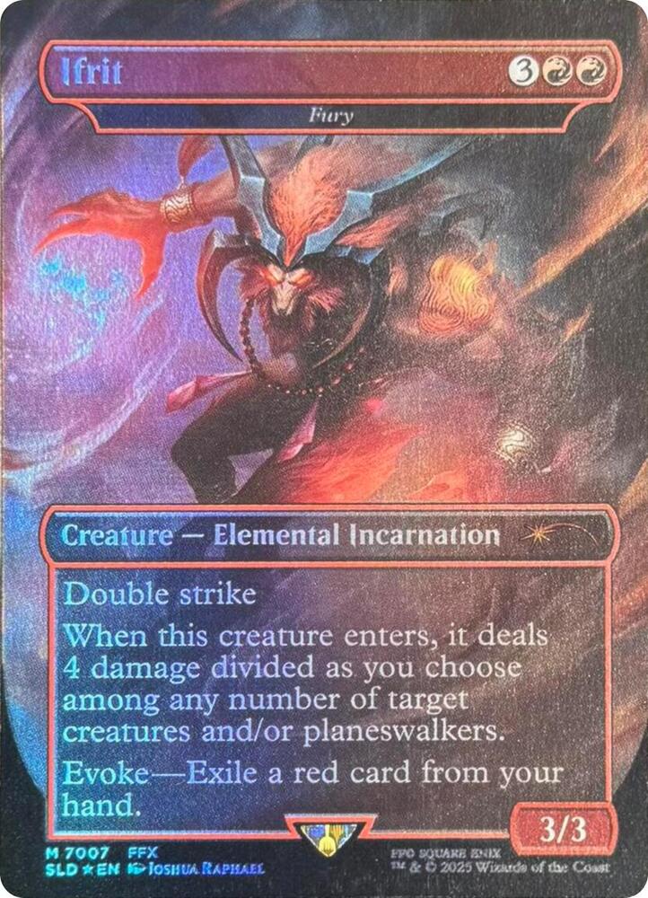 Ifrit - Fury (Rainbow Foil) 7007 card from Secret Lair Drop Series