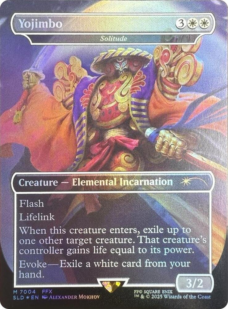 Yojimbo - Solitude (Rainbow Foil) 7004 card from Secret Lair Drop Series