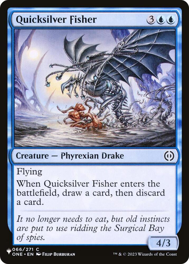 Quicksilver Fisher 066/271 card from The List Reprints