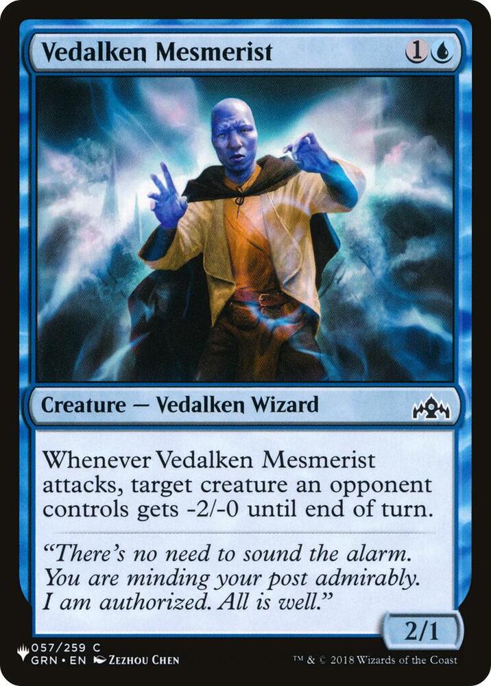 Vedalken Mesmerist 057/259 card from The List Reprints