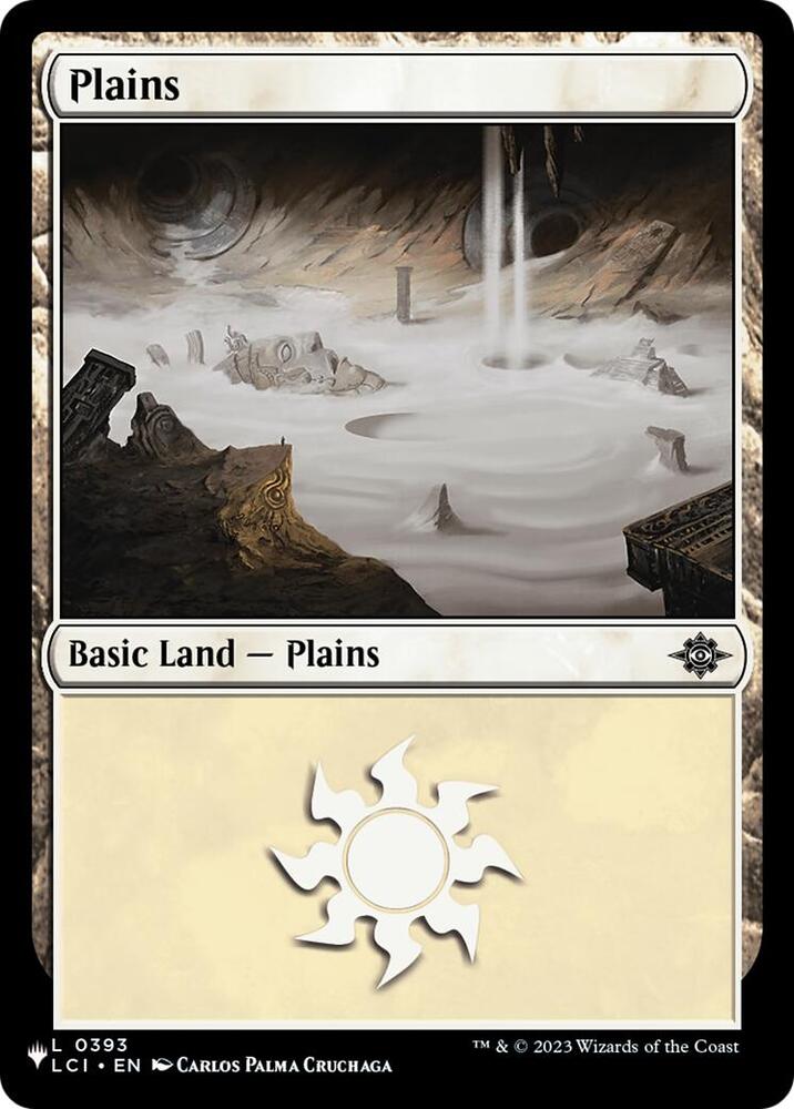 Plains (LCI) 393 card from The List Reprints