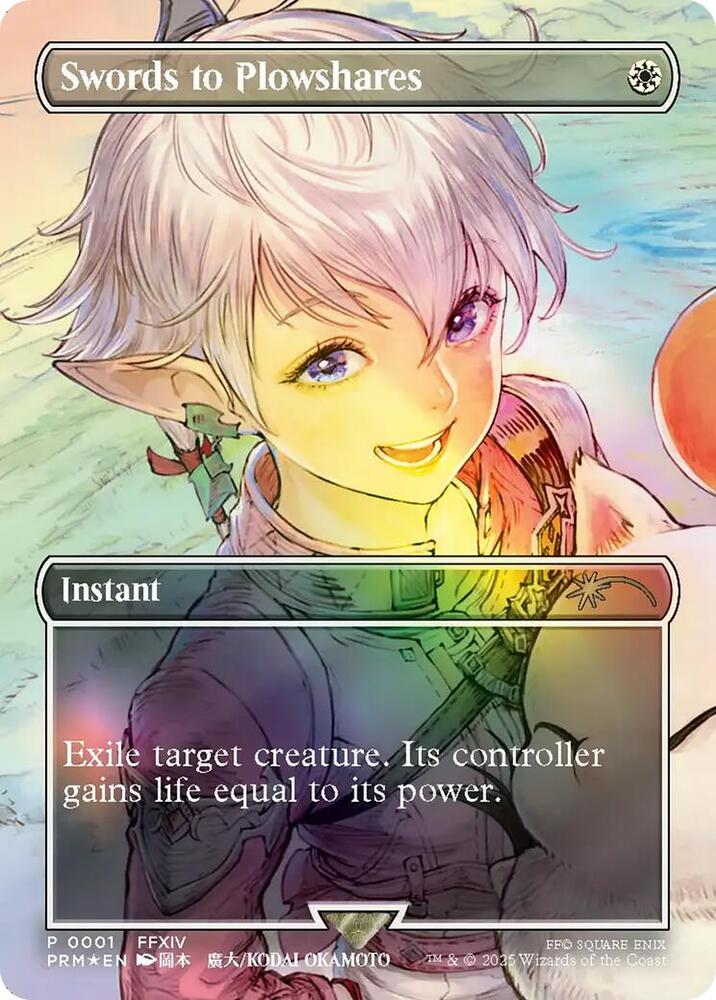 Swords to Plowshares (Borderless) 1 card from MagicFest Cards