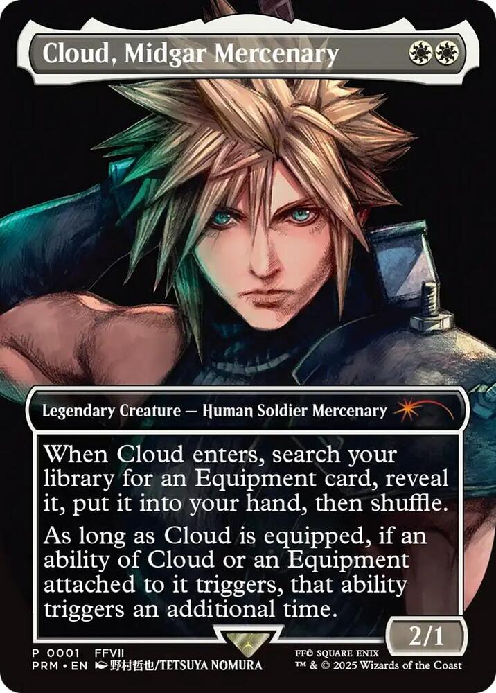 Cloud, Midgar Mercenary 1 card from Pro Tour Promos