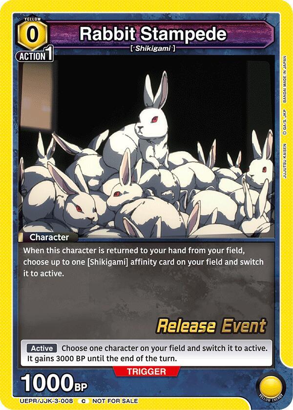Rabbit Stampede UEPR/JJK-3-008 card from UEX02BT: Jujutsu Kaisen Vol.2 Release Event Cards