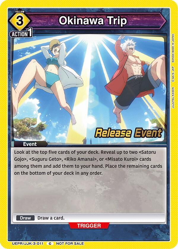 Okinawa Trip UEPR/JJK-3-011 card from UEX02BT: Jujutsu Kaisen Vol.2 Release Event Cards