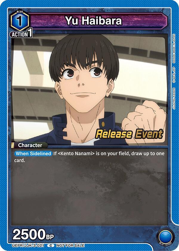 Yu Haibara UEPR/JJK-3-021 card from UEX02BT: Jujutsu Kaisen Vol.2 Release Event Cards