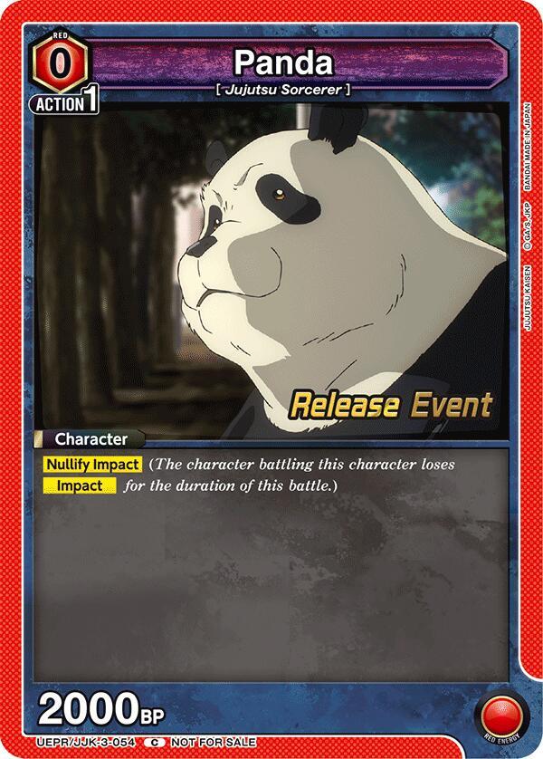 Panda UEPR/JJK-3-054 card from UEX02BT: Jujutsu Kaisen Vol.2 Release Event Cards