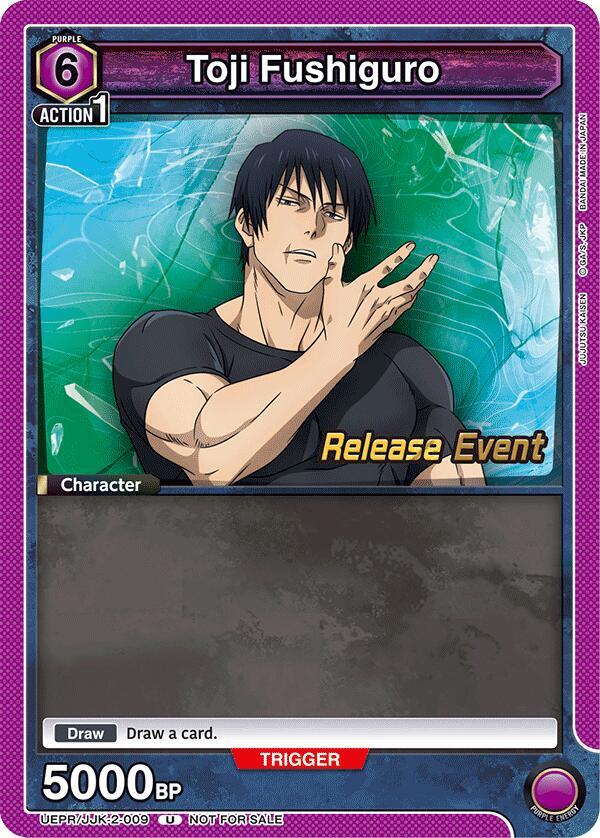 Toji Fushiguro UEPR/JJK-2-009 card from UEX02BT: Jujutsu Kaisen Vol.2 Release Event Cards