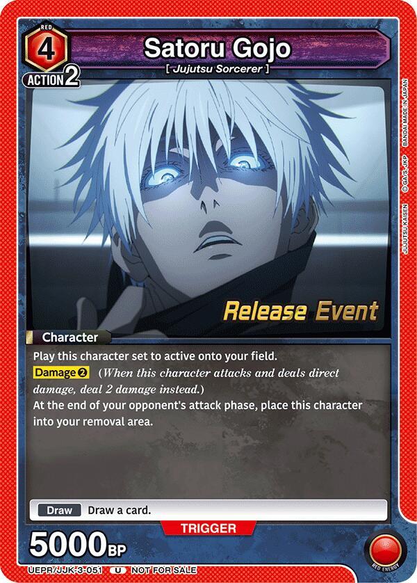 Satoru Gojo UEPR/JJK-3-051 card from UEX02BT: Jujutsu Kaisen Vol.2 Release Event Cards