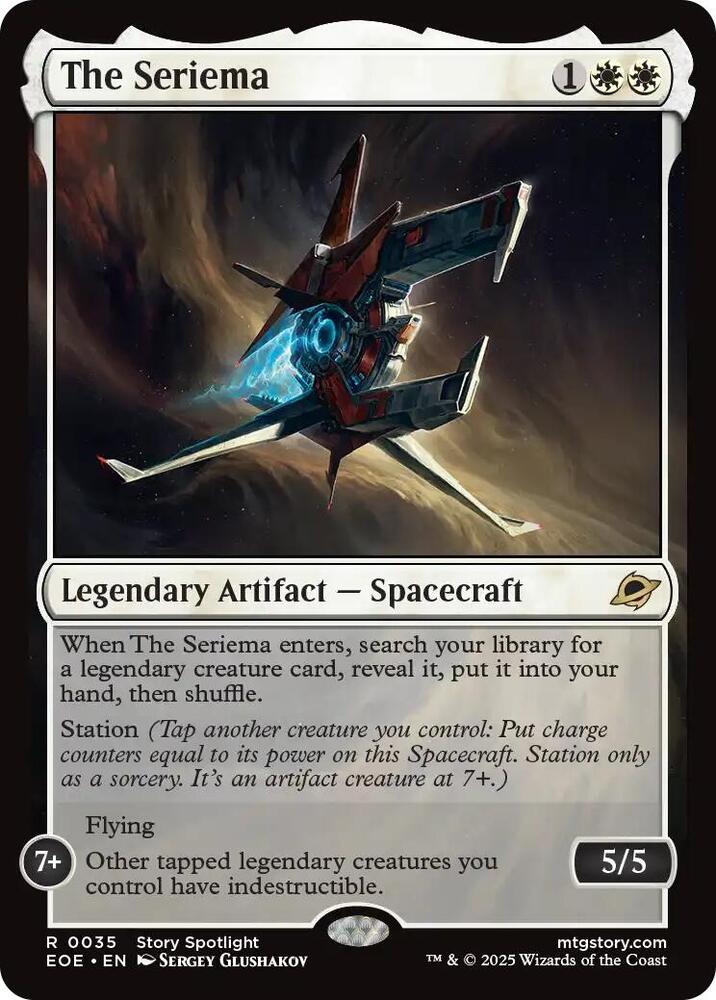 The Seriema 35 card from Edge of Eternities