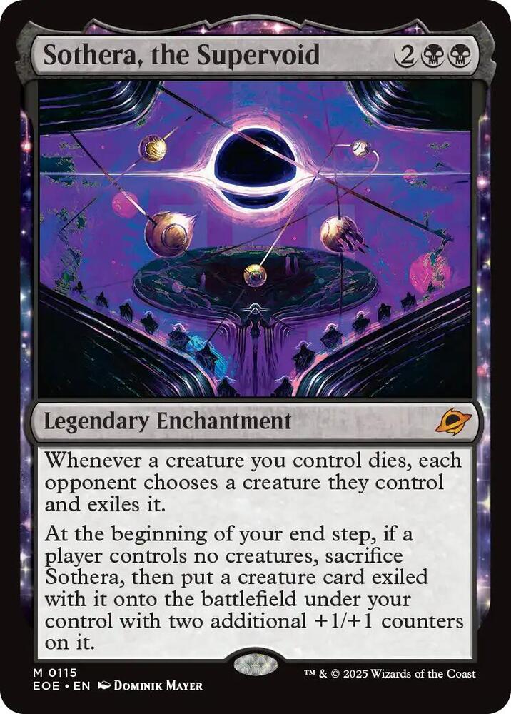 Sothera, the Supervoid 115 card from Edge of Eternities