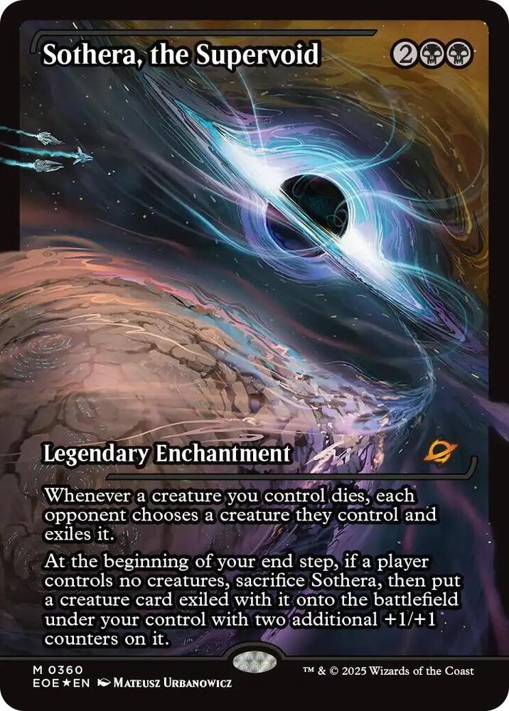 Sothera, the Supervoid (Showcase) 360 card from Edge of Eternities