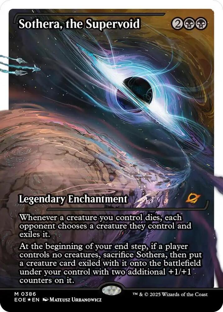 Sothera, the Supervoid (Showcase) (Fracture Foil) 386 card from Edge of Eternities